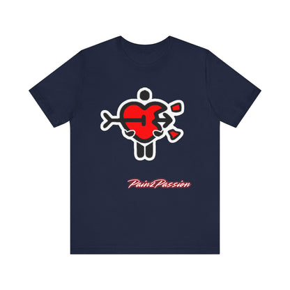 Pain2Passion T-Shirt (Mid-Evil Heart Guy)