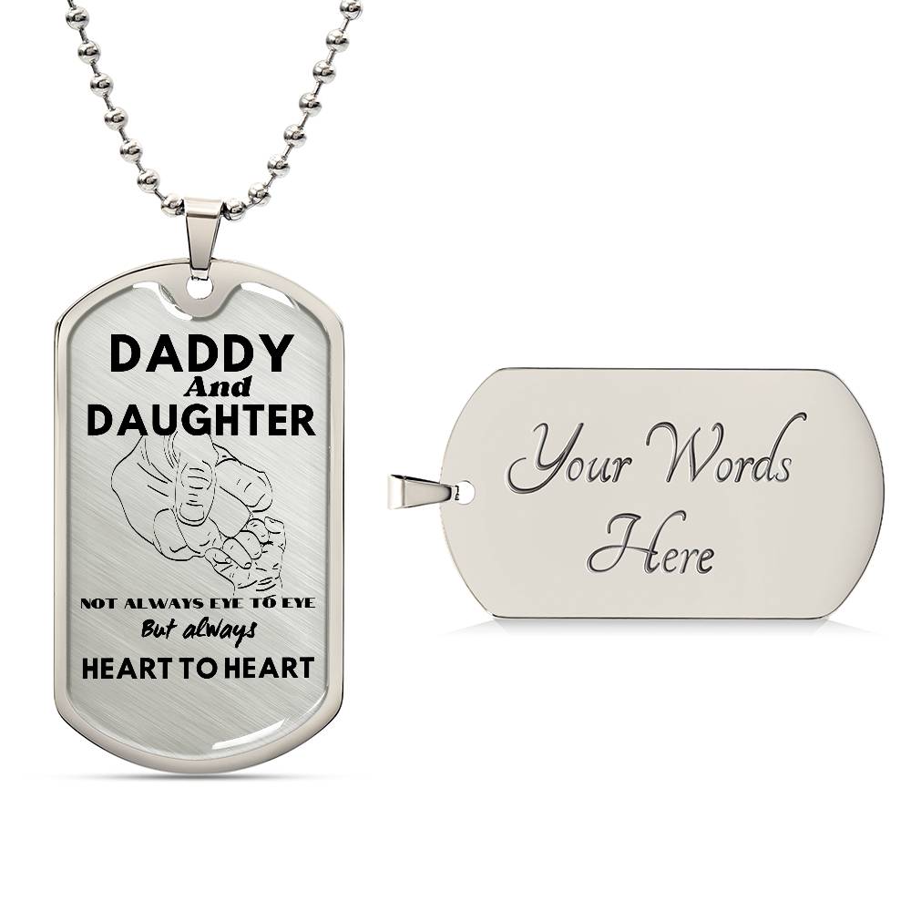 Daddy and Daughter Dog Tag