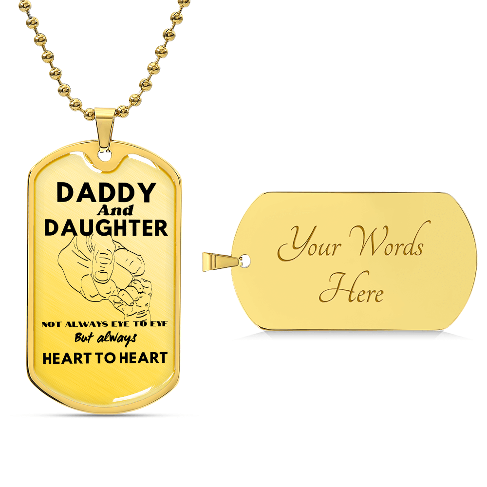 Daddy and Daughter Dog Tag