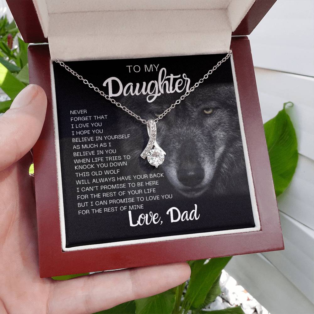 To my daughter, love dad