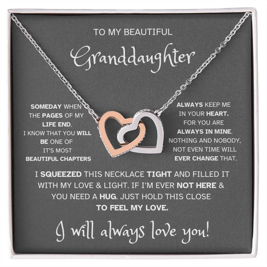 To My Beautiful Granddaughter