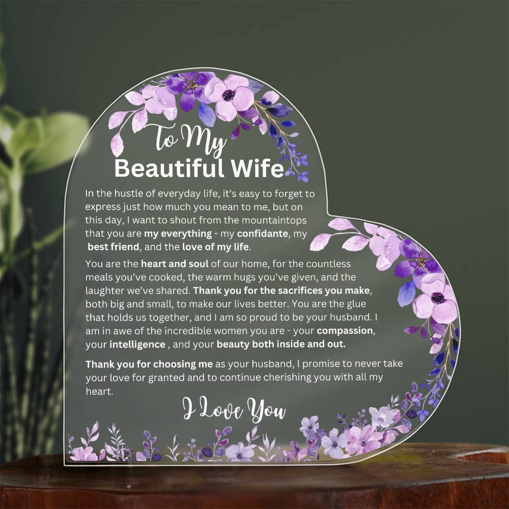 To My Beautiful Wife