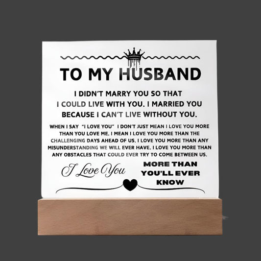 To My Husband